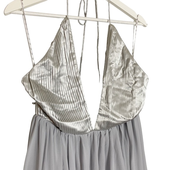 NWT Carli Bybel X Missguided silk pleated top maxi dress size 8 - Picture 5 of 14